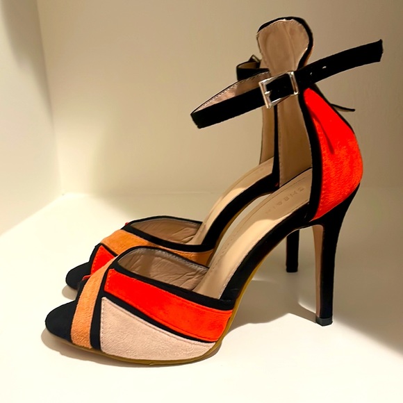 Black orange nude heels from shien - Picture 3 of 6